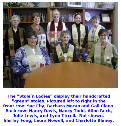 "Stole'n Ladies" of the United Church of Christ Congregational in Burlington 