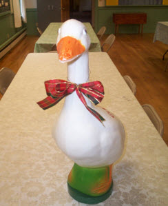 Gertrude the Goose welcomes Heifer donations